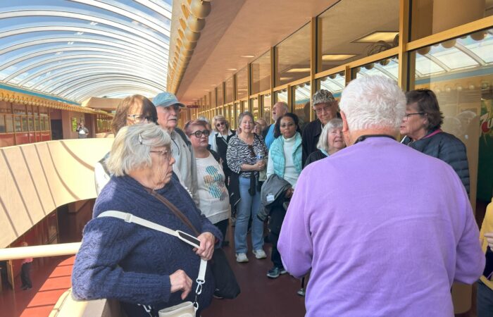 seniors at frank lloyd wright house