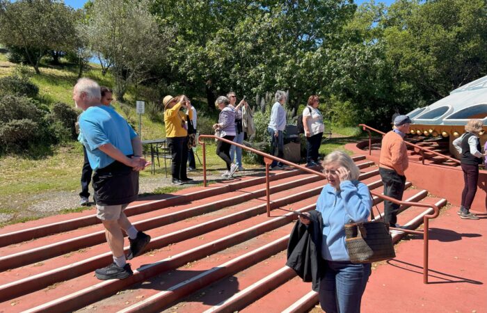 seniors at frank lloyd wright house