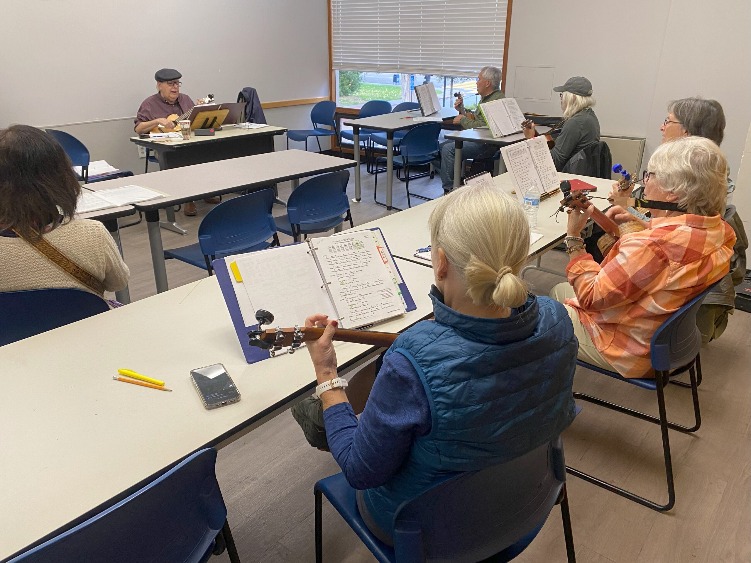 Adult ukulele class