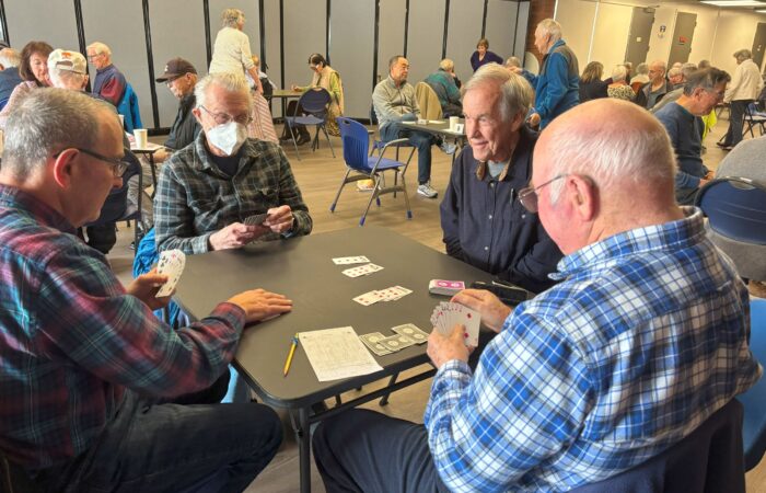 bridge 6.25 10 Game day seniors playing bridge