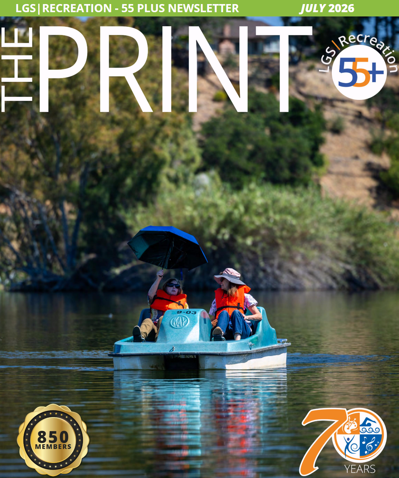 print cover - senior son a pedal boat