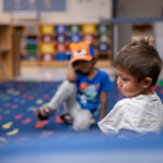 World of discovery preschool kids playing